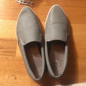 BCBG snake skin flats